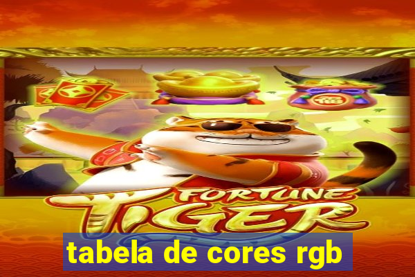 tabela de cores rgb