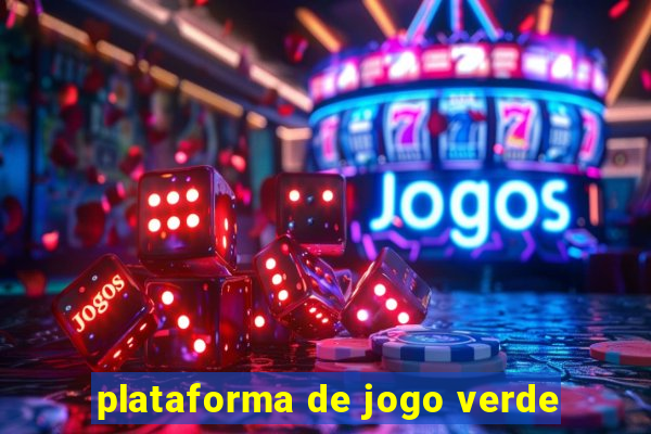 plataforma de jogo verde