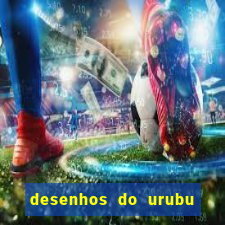desenhos do urubu do flamengo para colorir