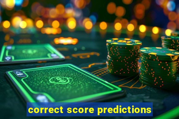correct score predictions