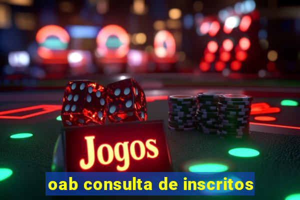oab consulta de inscritos