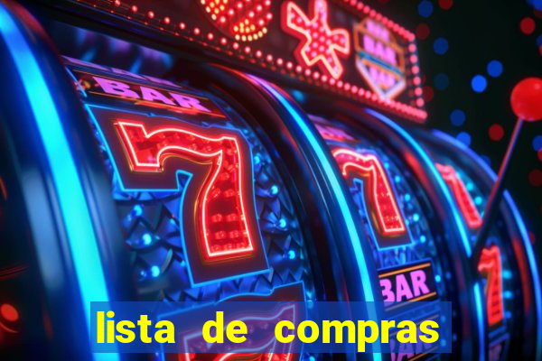 lista de compras supermercado para imprimir