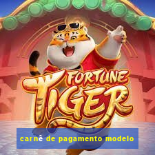carnê de pagamento modelo